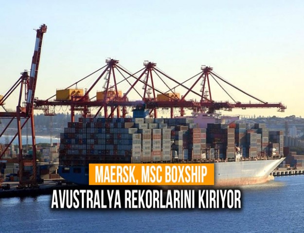 Maersk, MSC Boxship Avustralya Rekorlarını Kırıyor