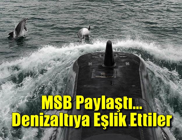 MSB Paylaştı... Denizaltıya Eşlik Ettiler