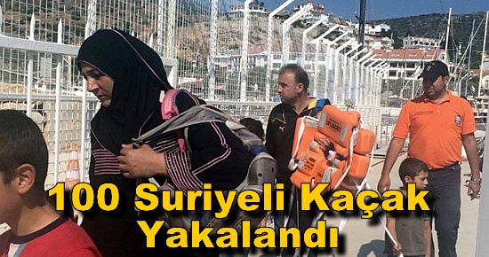 100 Suriyeli Kaçak Yakalandı