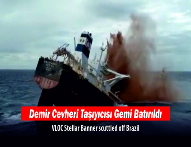 Demir Cevheri Taşıyıcısı Gemi Batırıldı