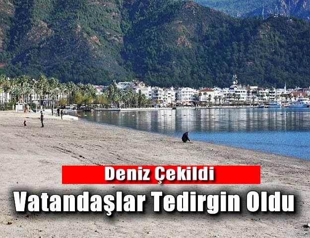 Deniz Çekildi, Vatandaşlar Tedirgin Oldu