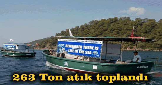 263 Ton atık toplandı