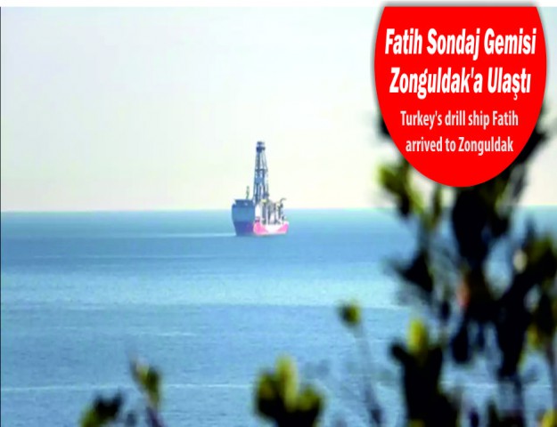 Fatih Sondaj Gemisi Zonguldak'a Ulaştı