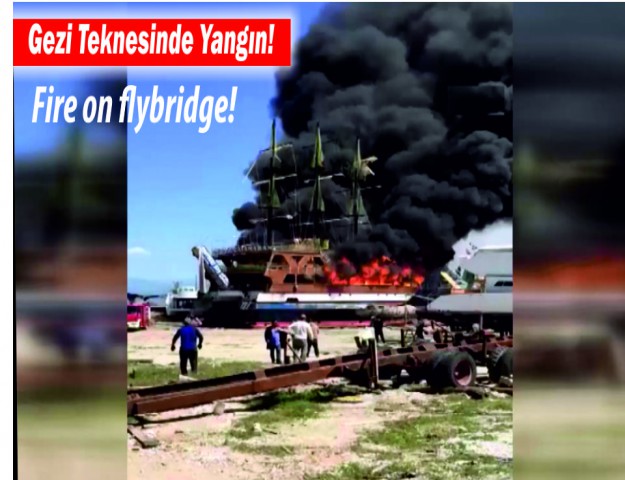 Gezi Teknesinde Yangın!