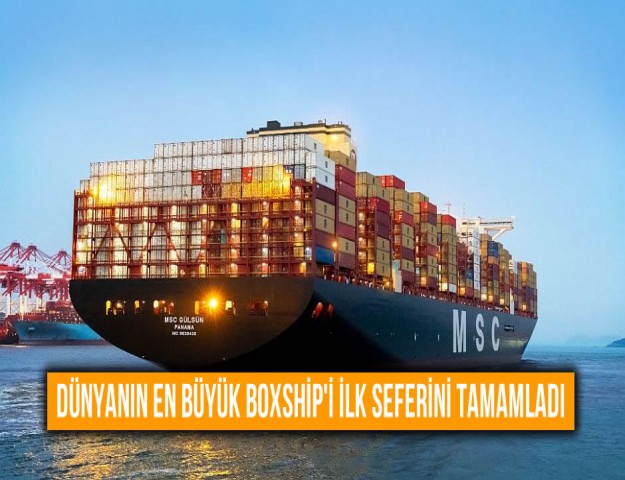 Dünyanın En Büyük Boxship'i İlk Seferini Tamamladı