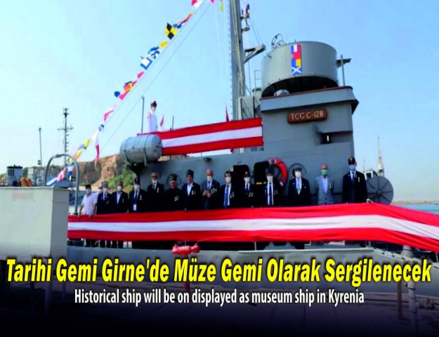 Tarihi Gemi Girne’de Müze Gemi Olarak Sergilenecek