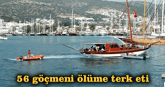 56 göçmeni ölüme terk etti