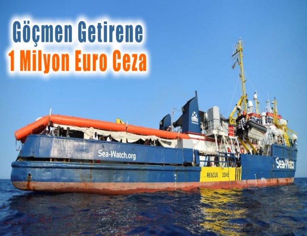 Göçmen Getirene 1 Milyon Euro Ceza