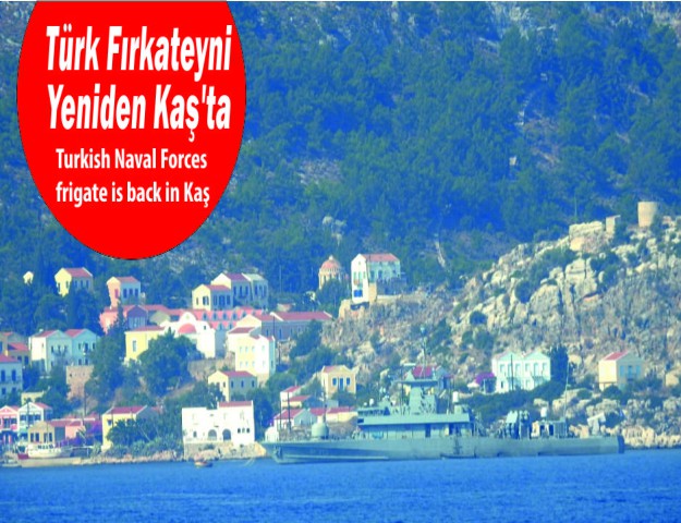 Türk Fırkateyni Yeniden Kaş'ta