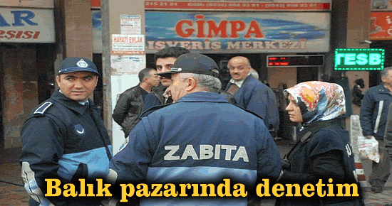 Balık pazarında denetim