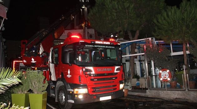 Bakırköyde Balık Restoranında Yangın