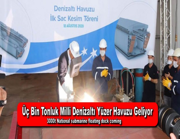 Üç Bin Tonluk Milli Denizaltı Yüzer Havuzu Geliyor