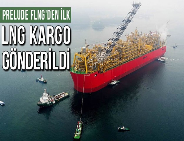 Prelude FLNG'den İlk LNG Kargo Gönderildi