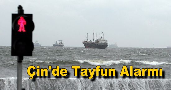 Çin'de Tayfun Alarmı