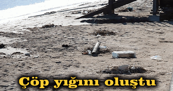 Çöp yığını oluştu