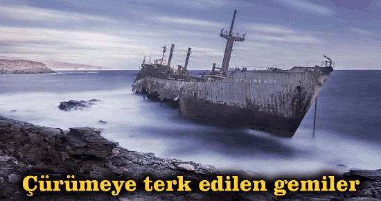 Çürümeye terk edilen görkemli gemiler