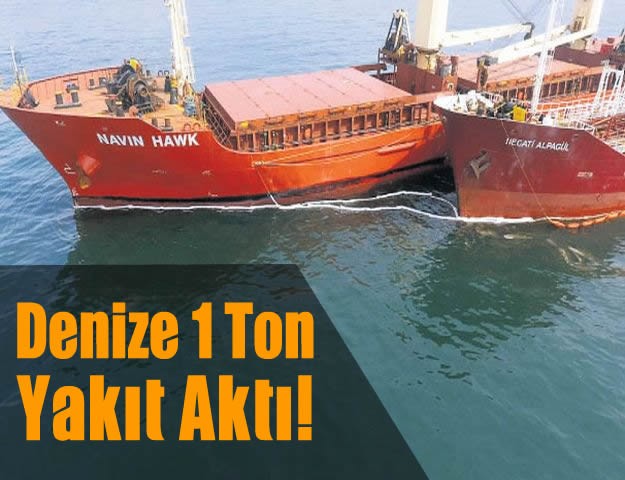 Denize 1 Ton Yakıt Aktı!