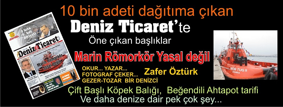 Deniz Ticaret Gazetesi'nin ocak sayısı dağıtıma çıktı