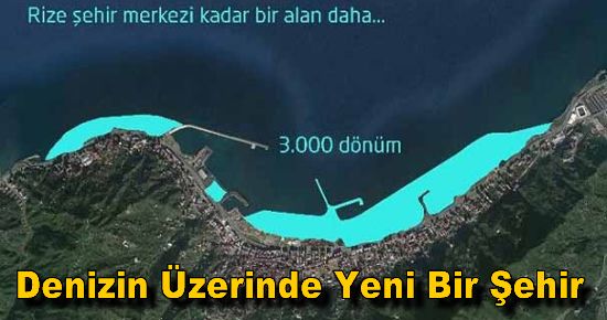 Denizin Üzerinde Yeni Bir Şehir Kurulacak