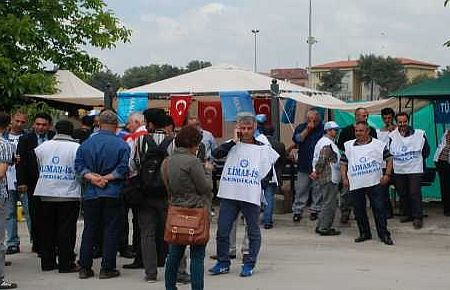 Derince Limanı'nda Çadır Gerginliği