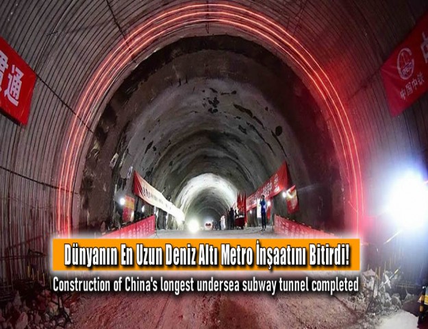 Dünyanın En Uzun Deniz Altı Metro İnşaatını Bitirdi!