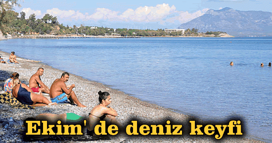 Ekim' de deniz keyfi