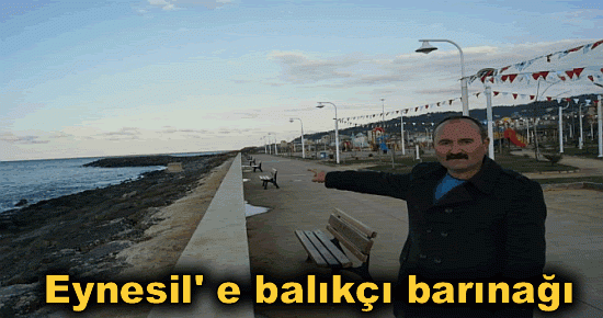 Eynesil' e balıkçı barınağı