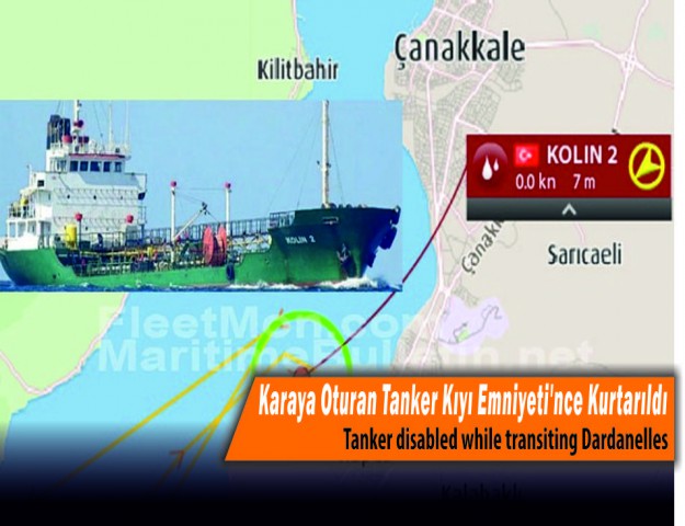 Karaya Oturan Tanker Kıyı Emniyeti'nce Kurtarıldı