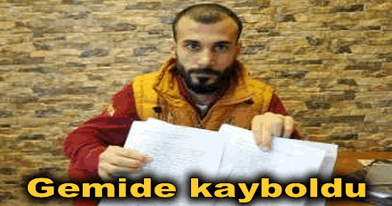 Gemide kayboldu