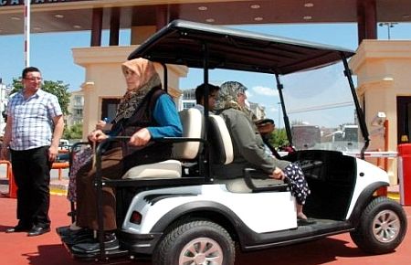 GESTAŞ'dan Yolcularına Golf Arabasıyla Hizmet