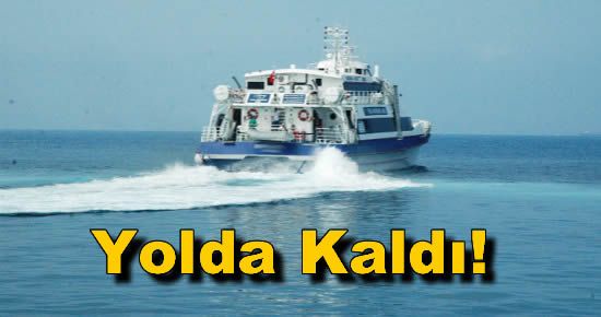 Gökçeada Feribotu Yolda Kaldı!