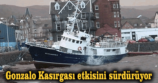 Gonzalo kasırgası etkisini sürdürüyor