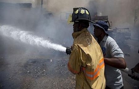 Haiti'de Limanda Yangın