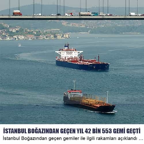 İstanbul Boğazından Geçen Gemiler İle İlgili Rakamları Açıklandı