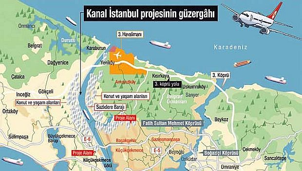 Kanal İstanbul güzergahı değişiyor