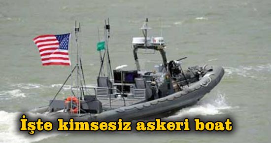 Kimsesiz askeri boat deneme sürüşünde