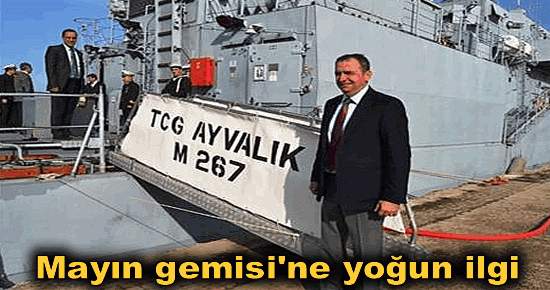 Mayın gemisi'ne yoğun ilgi