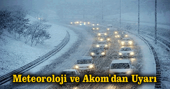 Meteoroloji'den Uyarı