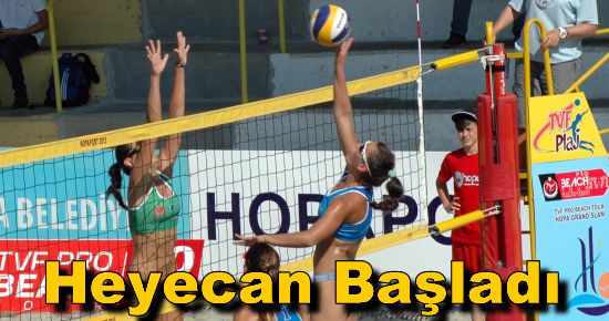 Plaj Voleybolu Heyecanı Başladı 