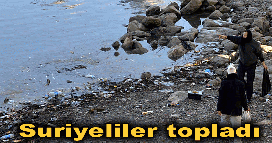 Suriyeliler topladı