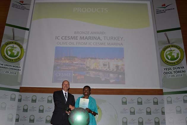 IC Çeşme Marinaya Yeşil Dünya 2018 Ödülü