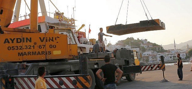 Marmaris'ten İsrail'e Beton Yüzer İskele