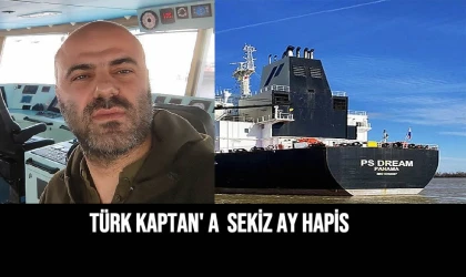 Türk Kaptana sekiz ay hapis