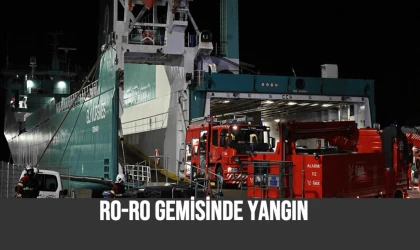 RoRo gemisinde yangın